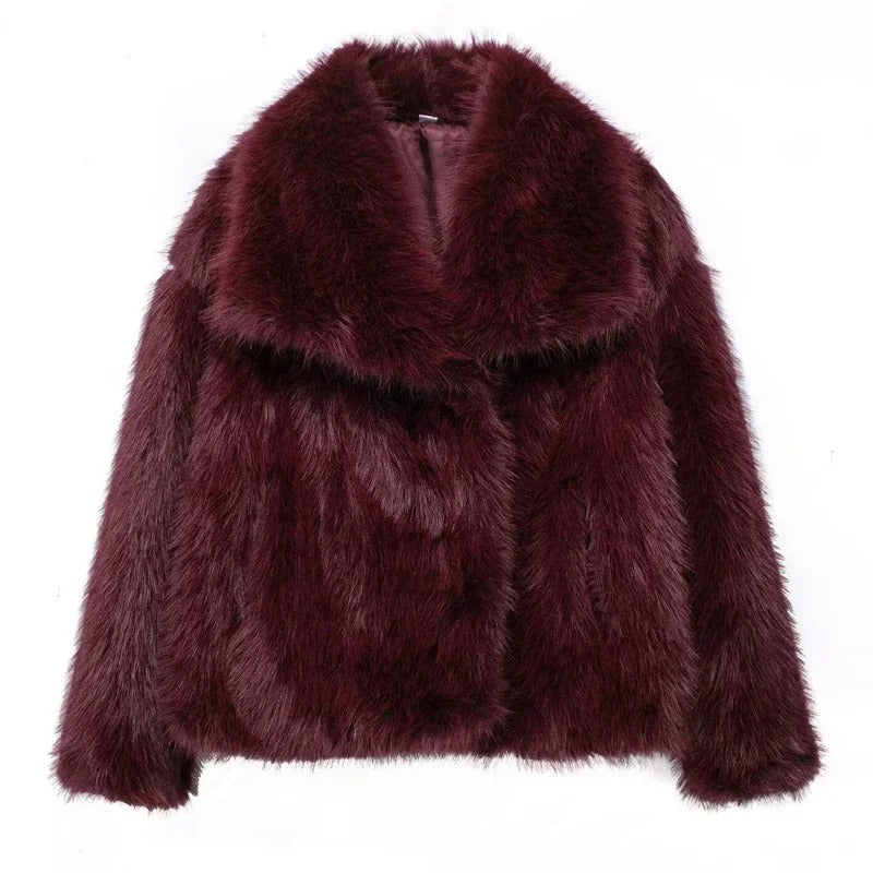 LuxuraStyle | Frau Herbst Winter Kunstpelz Mantel