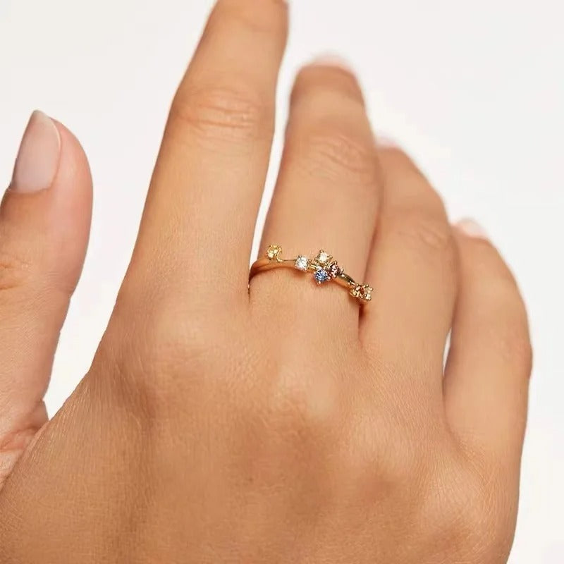 VeroLuxe Jewelry | 925 Sterling Silber Einfache Stil Ring