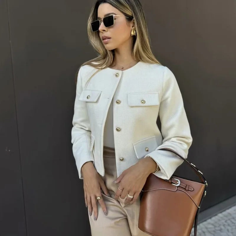 EleganceWear | Frau Oberbekleidung Herbst Langarm Kurzjacke