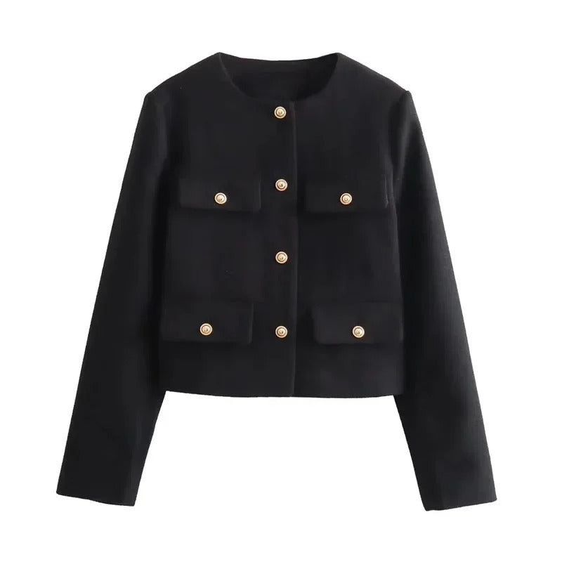 EleganceWear | Frau Oberbekleidung Herbst Langarm Kurzjacke