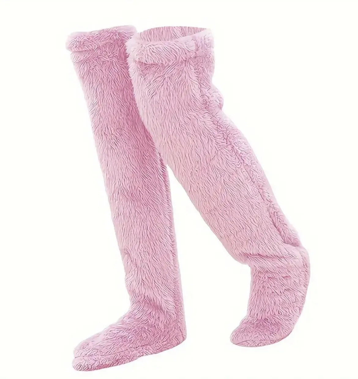 Flauschige Bein Socken Hausschuhe