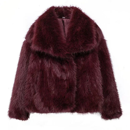 LuxuraStyle | Frau Herbst Winter Kunstpelz Mantel