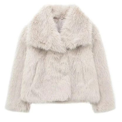 LuxuraStyle | Frau Herbst Winter Kunstpelz Mantel