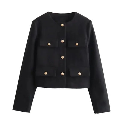 EleganceWear | Frau Oberbekleidung Herbst Langarm Kurzjacke
